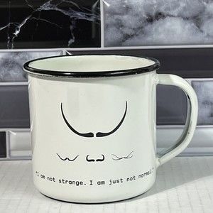 ISOL Barcelona I Am Not Normal Mug Cup Enamel With Handle White 12 oz Novelty